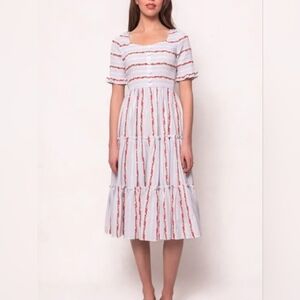 Ivy City Co - Beatrice Dress in Floral Stripe  - M 🌹